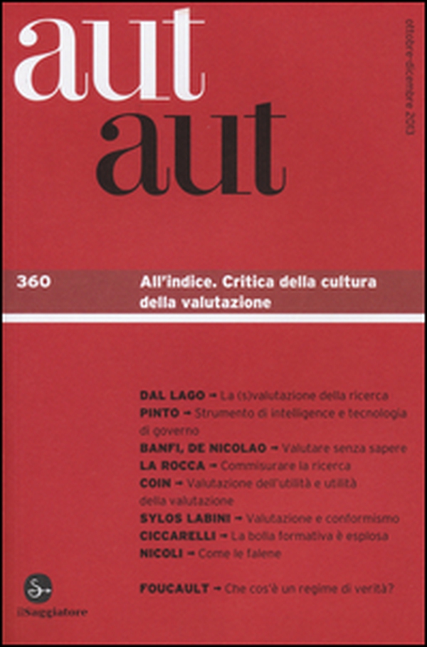 Aut aut - Vol. 360 - Librerie.coop Aut aut - Vol. 360 - Librerie.coop