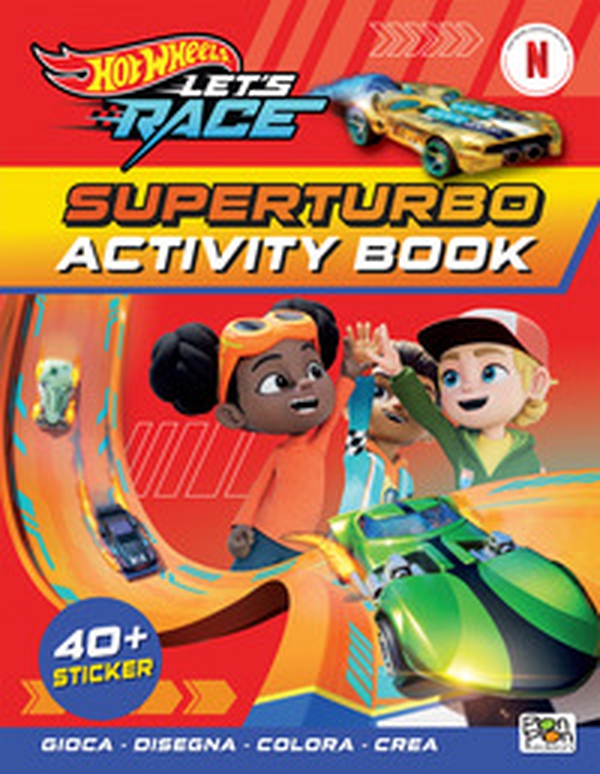 Superturbo. Hot Wheels Let's race. Activity book. Con adesivi - Librerie.coop