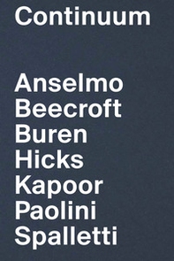 Continuum: Giovanni Anselmo, Vanessa Beecroft, Daniel Buren, Sheila Hicks, Anish Kapoor, Giulio Paolini, Ettore Spalletti. Ediz. italiana e inglese - Librerie.coop