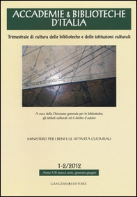 Accademie & biblioteche d'Italia (2012) vol. 1-2 - Librerie.coop