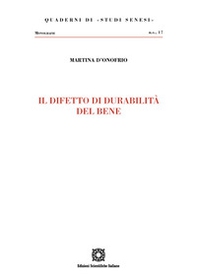 Il difetto di durabilità del bene - Librerie.coop