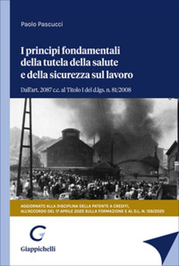 I principi fondamentali della tutela della salute e della sicurezza sul lavoro. Dall'art. 2087 c.c. al Titolo I del d.lgs. n. 81/2008. Aggiornato alla disciplina della patente a crediti e all'accordo Stato-Regioni del 17 aprile 2025 sulla formazione per l - Librerie.coop