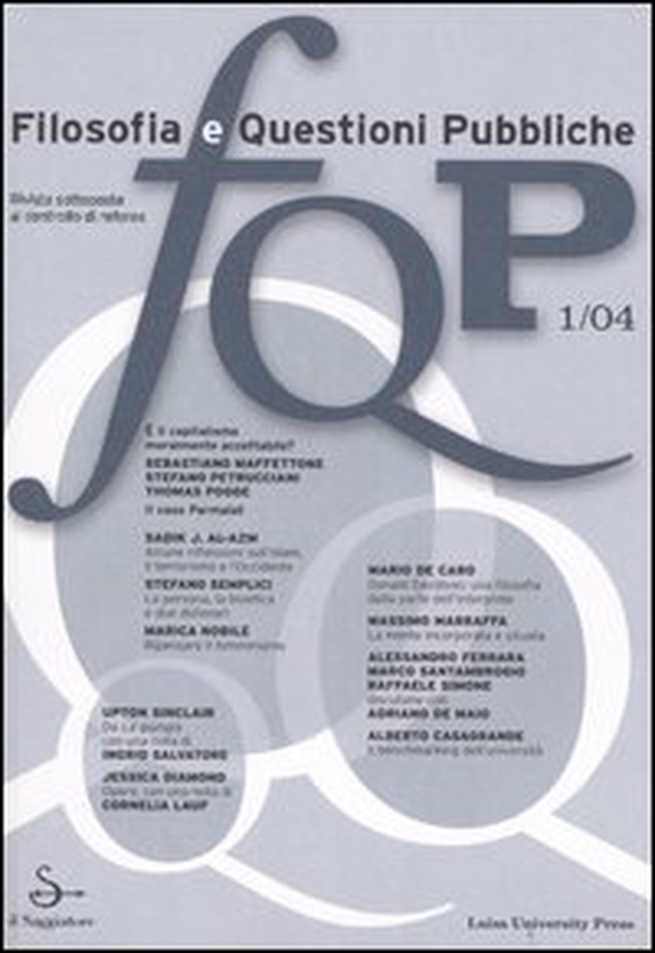FQP. Filosofia e questioni pubbliche - Vol. 1 - Librerie.coop FQP. Filosofia e questioni pubbliche - Vol. 1 - Librerie.coop