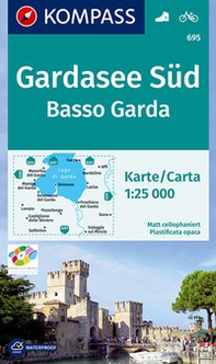 Carta escursionistica n. 695. Basso Garda-Gardasee Süd 1:25.000 - Librerie.coop