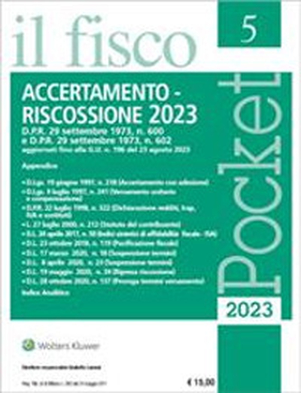 Accertamento e riscossione 2023 - Librerie.coop Accertamento e riscossione 2023 - Librerie.coop