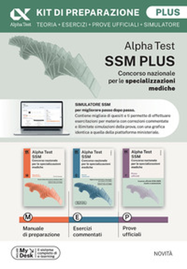Alpha Test SSM Kit di preparazione Plus. Edizione 2025/2026. Per concorso SSM e MMG - Librerie.coop