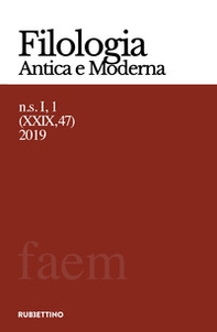 Filologia antica e moderna - Vol. 47 - Librerie.coop