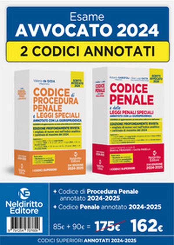 Kit Codice penale + Procedura penale annotato con la giurisprudenza per l'esame di avvocato 2024 - Librerie.coop Kit Codice penale + Procedura penale annotato con la giurisprudenza per l'esame di avvocato 2024 - Librerie.coop