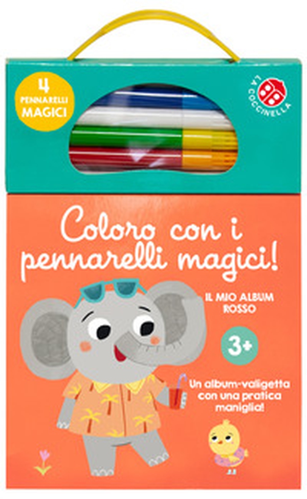 Coloro con i pennarelli magici 3+. Album rosso - Librerie.coop
