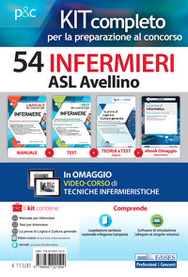 Kit concorso 54 infermieri ASL Avellino. Volumi per la preparazione al concorso per la prova preselettiva e prove successive - Librerie.coop Kit concorso 54 infermieri ASL Avellino. Volumi per la preparazione al concorso per la prova preselettiva e prove successive - Librerie.coop
