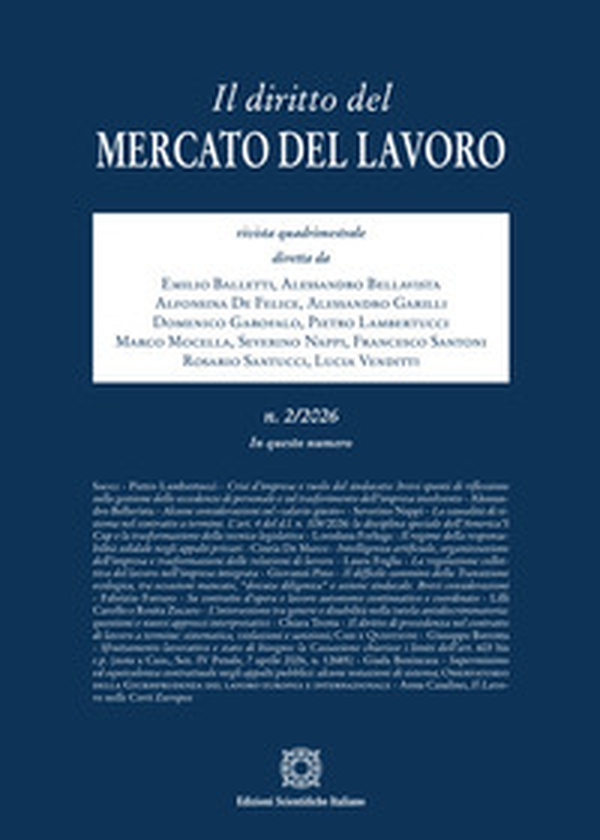 Il diritto del mercato del lavoro - Vol. 2 - Librerie.coop