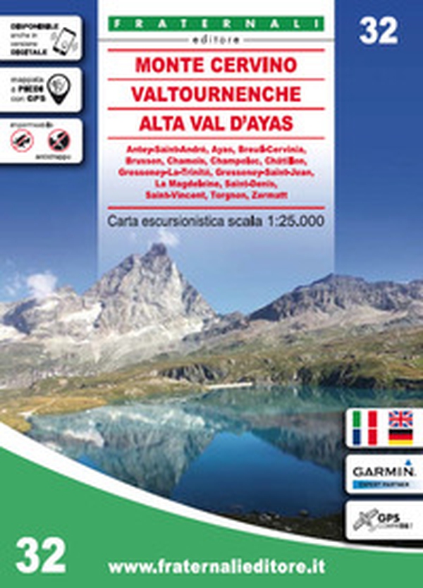 Carta n. 32. Monte Cervino, Val Tournenche, Alta Val d'Ayas - Librerie.coop Carta n. 32. Monte Cervino, Val Tournenche, Alta Val d'Ayas - Librerie.coop