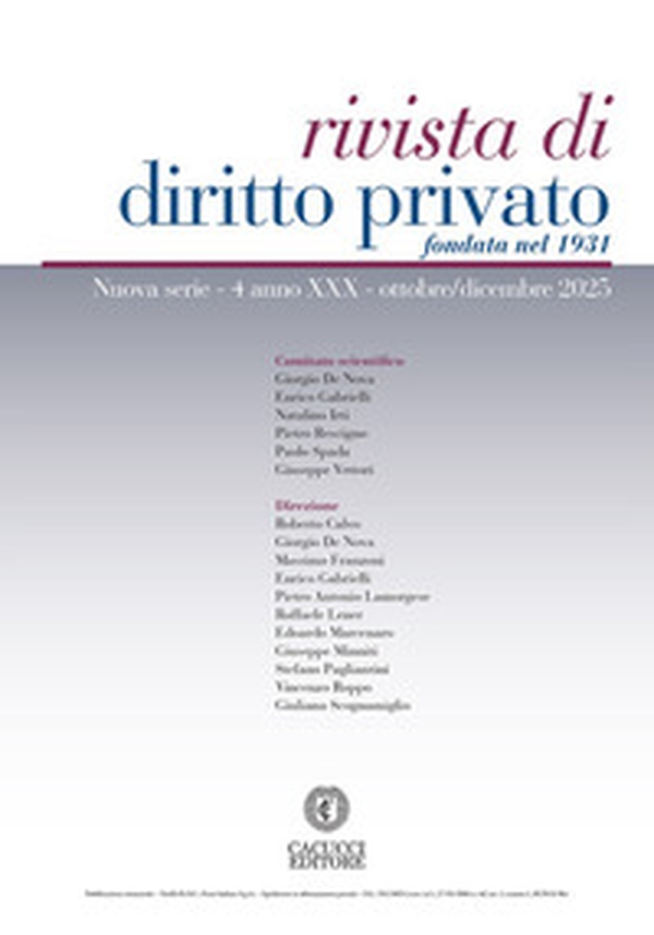 Rivista di diritto privato - Vol. 4 - Librerie.coop