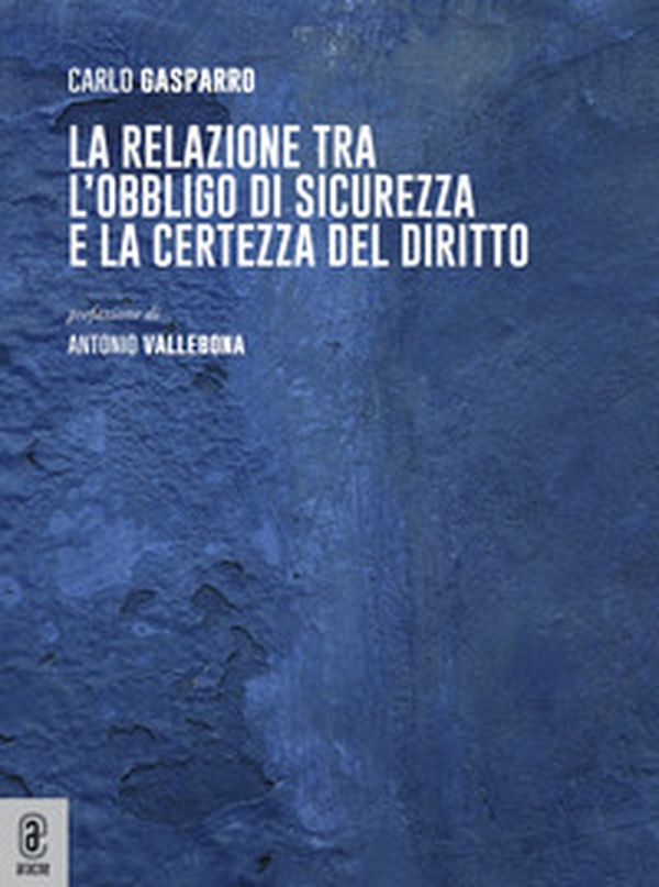 La relazione tra l'obbligo di sicurezza e la certezza del diritto - Librerie.coop La relazione tra l'obbligo di sicurezza e la certezza del diritto - Librerie.coop