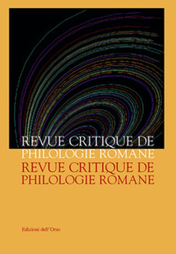 Revue critique de philologie romane - Librerie.coop Revue critique de philologie romane - Librerie.coop