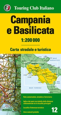 Campania e Basilicata 1:200.000. Carta stradale e turistica - Librerie.coop