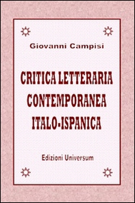 Critica letteraria contemporanea italo-ispanica - Librerie.coop
