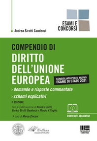 Compendio di diritto dell'Unione Europea - Librerie.coop Compendio di diritto dell'Unione Europea - Librerie.coop