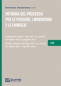 Riforma del processo per le persone, i minorenni e le famiglie - Librerie.coop