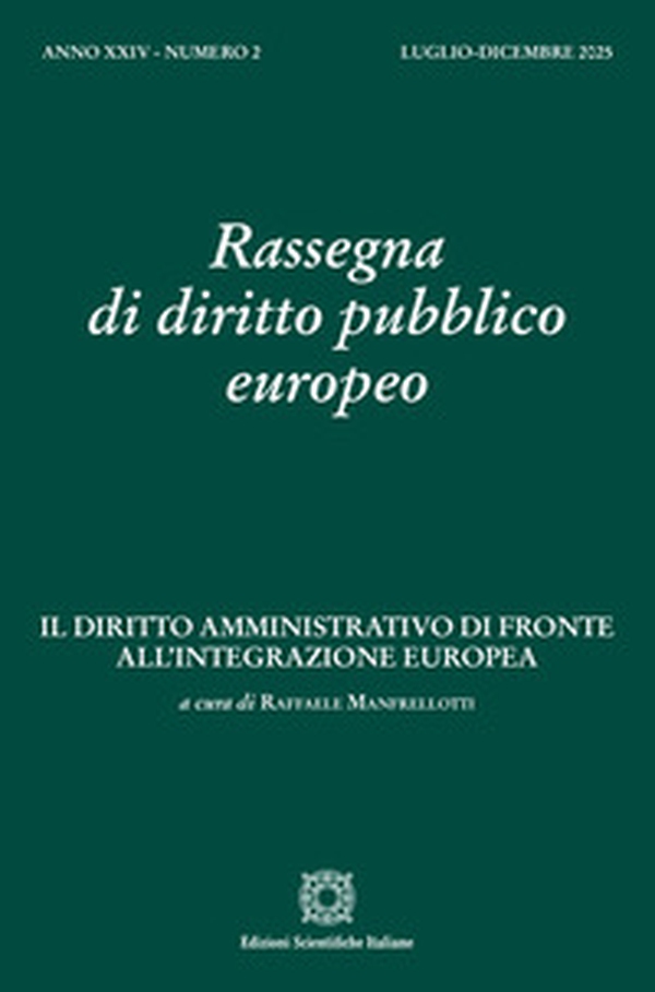 Rassegna di diritto pubblico europeo - Vol. 2 - Librerie.coop