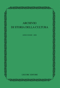 Archivio di storia della cultura  Anno XXXIII - 2020 - Librerie.coop Archivio di storia della cultura  Anno XXXIII - 2020 - Librerie.coop