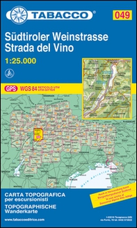 Strada del vino-Südtiroler Weinstrasse 1:25.000 - Librerie.coop