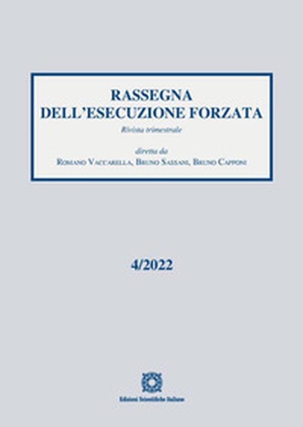 Rassegna dell'esecuzione forzata - Vol. 4 - Librerie.coop Rassegna dell'esecuzione forzata - Vol. 4 - Librerie.coop