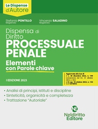 Dispensa di diritto processuale penale. Elementi con parole chiave - Librerie.coop