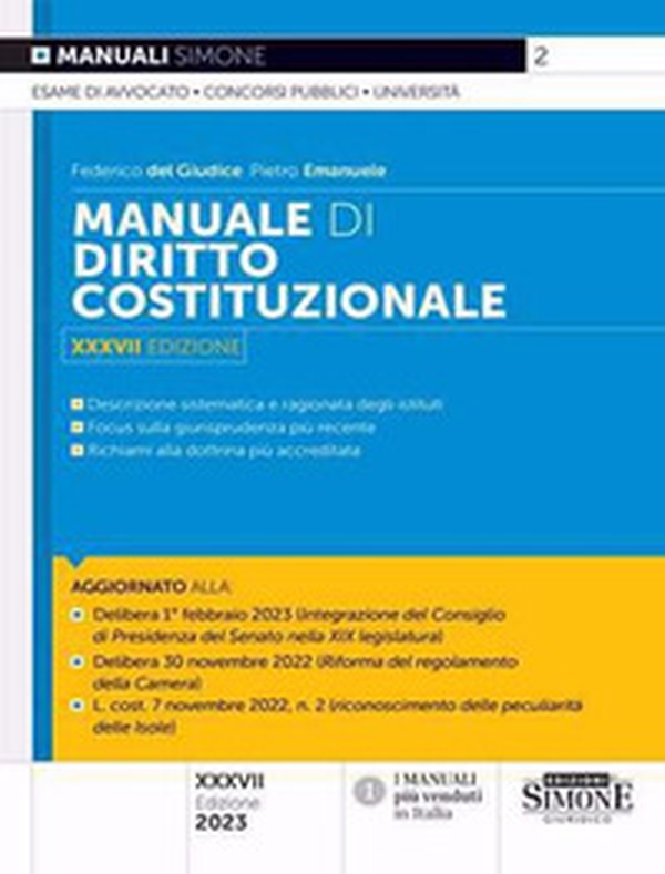 Manuale di diritto costituzionale - Librerie.coop Manuale di diritto costituzionale - Librerie.coop
