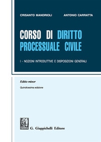 Corso di diritto processuale civile. Ediz. minore - Librerie.coop
