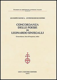 Concordanza delle poesie di Leonardo Sinisgalli. Concordanza, lista di frequenza, indici - Librerie.coop Concordanza delle poesie di Leonardo Sinisgalli. Concordanza, lista di frequenza, indici - Librerie.coop