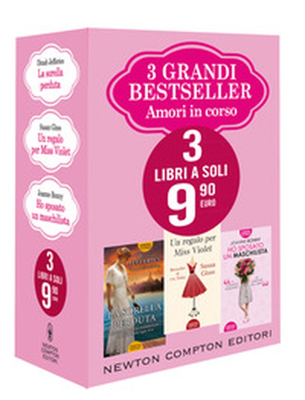 3 grandi bestseller. Amori in corso: La sorella perduta-Un regalo per miss Violet-Ho sposato un maschilista - Librerie.coop 3 grandi bestseller. Amori in corso: La sorella perduta-Un regalo per miss Violet-Ho sposato un maschilista - Librerie.coop