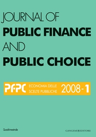 Journal of public Finance and Public Choice n.1/2008 - Librerie.coop Journal of public Finance and Public Choice n.1/2008 - Librerie.coop