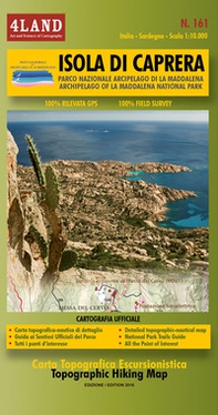 Isola di Caprera n. 161. Parco Nazionale Arcipela di La Maddalena-Archipelago of La Maddalena National Park 1:10.000 - Librerie.coop