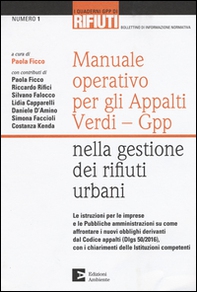 Manuale operativo per gli appalti Verdi-Gpp nella gestione dei rifiuti urbani - Librerie.coop