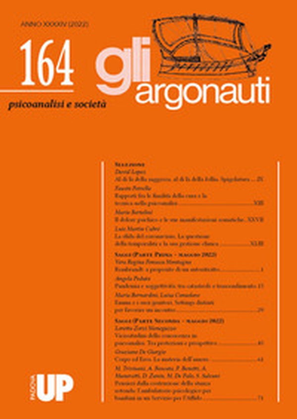 Gli argonauti. Psicoanalisi e società - Vol. 164 - Librerie.coop Gli argonauti. Psicoanalisi e società - Vol. 164 - Librerie.coop
