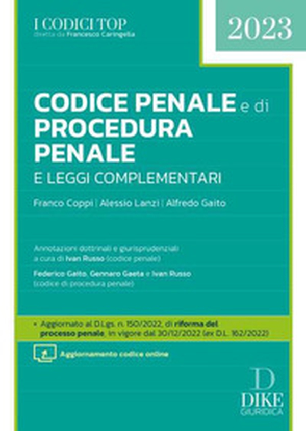 Codice penale e di procedura penale e leggi complementari - Librerie.coop Codice penale e di procedura penale e leggi complementari - Librerie.coop