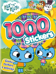 1000 stickers. Kit N Kate. Con adesivi - Librerie.coop