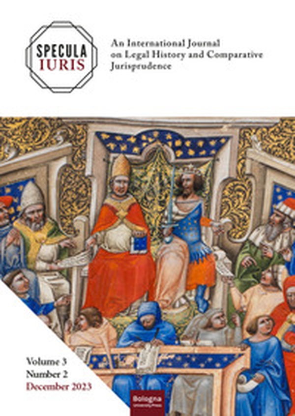 Specula Iuris. An international journal on legal history and comparative jurisprudence - Vol. 2\3 - Librerie.coop Specula Iuris. An international journal on legal history and comparative jurisprudence - Vol. 2\3 - Librerie.coop