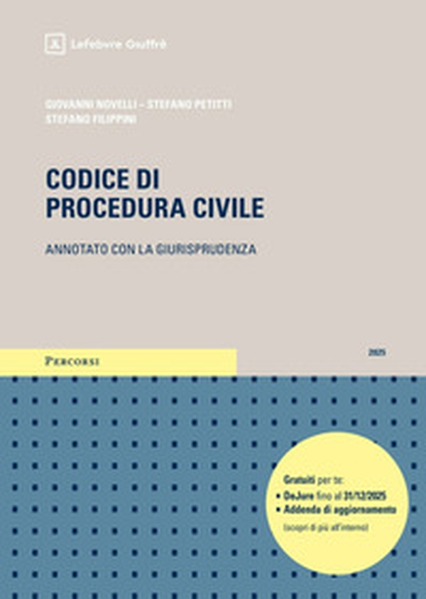 Codice di procedura civile. Annotato con la giurisprudenza. Addenda gratuita di aggiornamento - Librerie.coop Codice di procedura civile. Annotato con la giurisprudenza. Addenda gratuita di aggiornamento - Librerie.coop