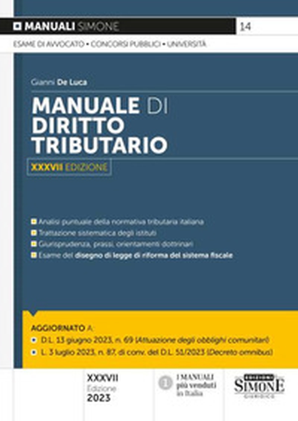 Manuale di diritto tributario - Librerie.coop Manuale di diritto tributario - Librerie.coop