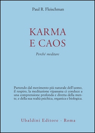 Karma e caos. Perché meditare - Librerie.coop Karma e caos. Perché meditare - Librerie.coop