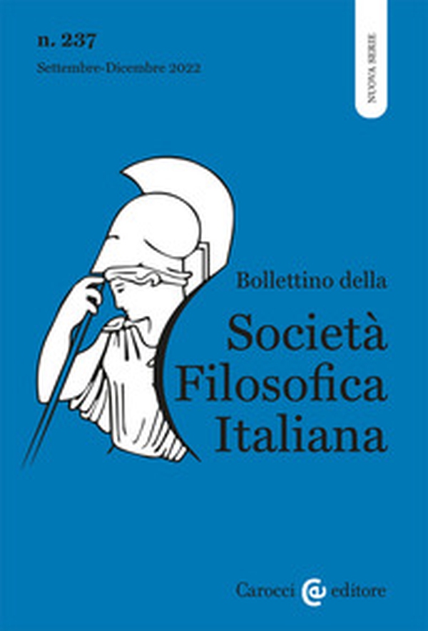 Bollettino della società filosofica italiana. Nuova serie - Vol. 3 - Librerie.coop Bollettino della società filosofica italiana. Nuova serie - Vol. 3 - Librerie.coop