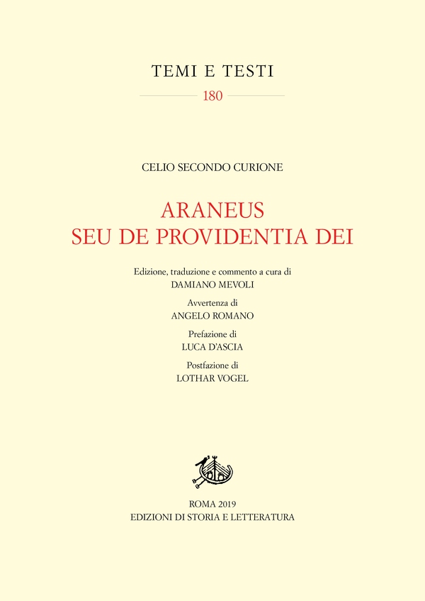 Araneus seu de Providentia Dei - Librerie.coop Araneus seu de Providentia Dei - Librerie.coop
