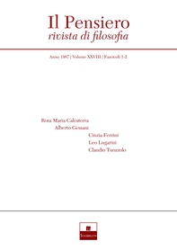 Il Pensiero (1987/1-2) - Librerie.coop Il Pensiero (1987/1-2) - Librerie.coop