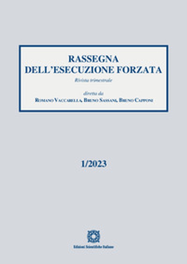 Rassegna dell'esecuzione forzata - Vol. 1 - Librerie.coop Rassegna dell'esecuzione forzata - Vol. 1 - Librerie.coop