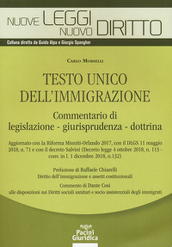 Testo unico dell'immigrazione. Commentario di legislazione, giurisprudenza, dottrina - Librerie.coop Testo unico dell'immigrazione. Commentario di legislazione, giurisprudenza, dottrina - Librerie.coop