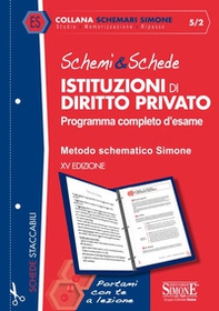 Schemi & schede di istituzioni di diritto privato. Programma completo d'esame - Librerie.coop