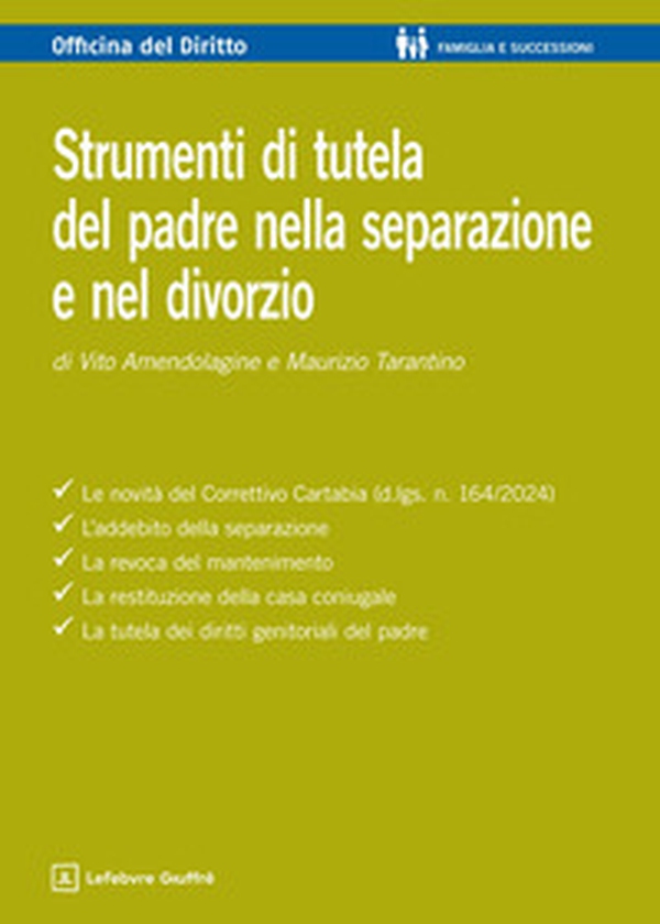 Strumenti di tutela del padre nella separazione e nel divorzio - Librerie.coop Strumenti di tutela del padre nella separazione e nel divorzio - Librerie.coop