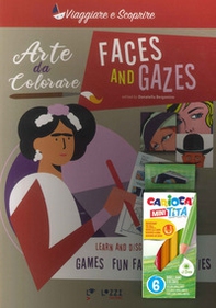 Faces and gazes. Arte da colorare - Librerie.coop